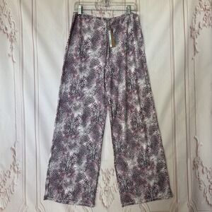 Skims Sleep Pants Bloom Mini Multi Animal Print Women's Size M NWT